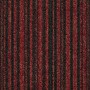 Ковровая Плитка Stripe (Страйп) 165 Красный-Черный