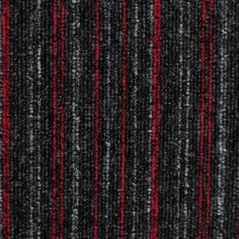 Ковровая Плитка EverestLine (Эверест Лайн) 520 Черный-красный