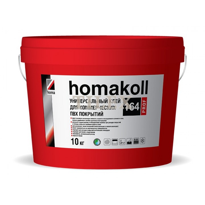 Универсальный клей Homakoll 164 prof 1 литр для коммерческих покрытий